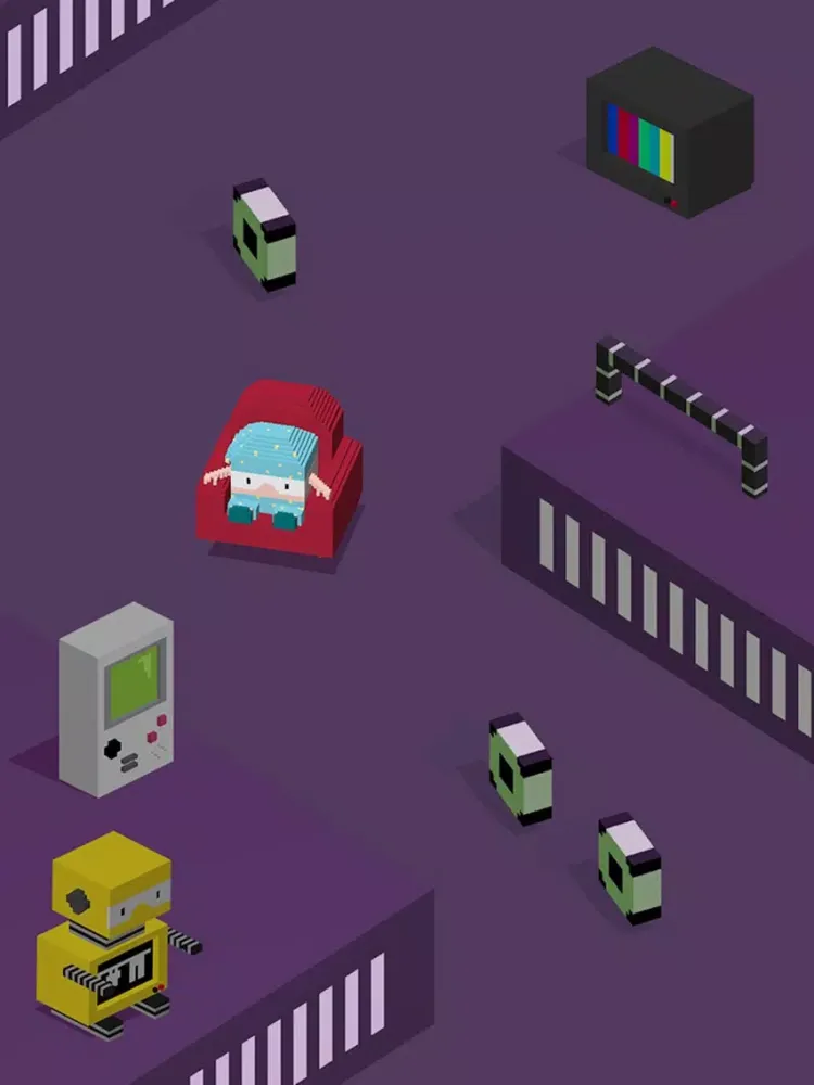 Capturas de pantalla de Silly Slide -- Retro 3D Arcade iPad 