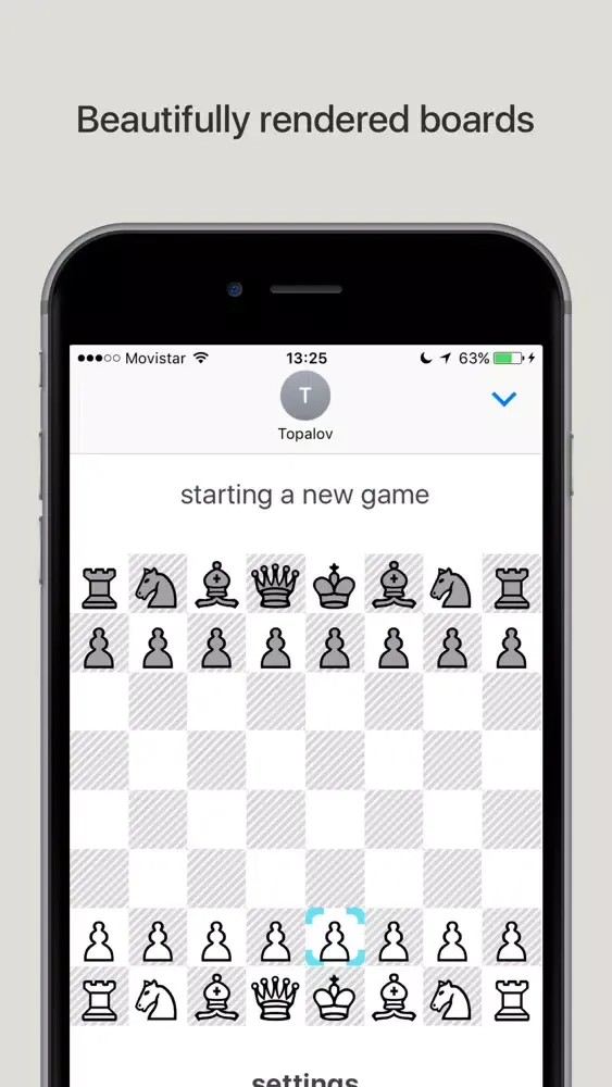 Tangkapan layar Kava Chess
