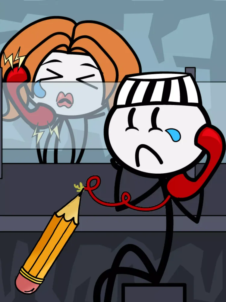 Tangkapan skrin Draw One Part. Stickman Games