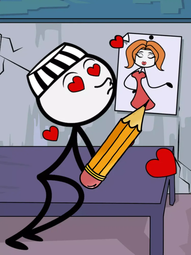 Tangkapan skrin Draw One Part. Stickman Games