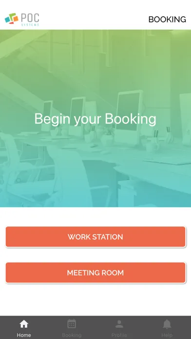 Capturas de pantalla de POC Booking