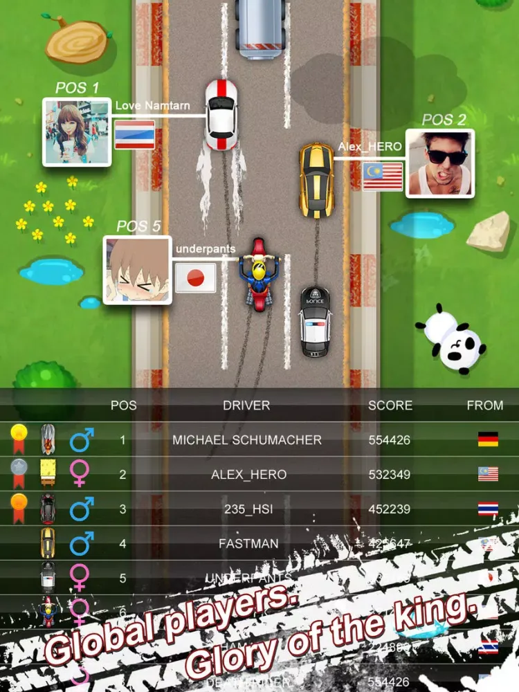 Capturas de tela do Pixel Car Race - Thumb Drift Racing iPad 