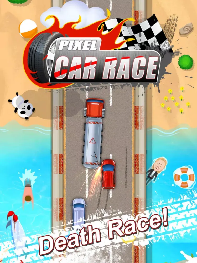 Capturas de tela do Pixel Car Race - Thumb Drift Racing iPad 