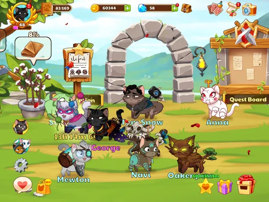 Zrzuty ekranu Castle Cats - Idle Hero RPG iPad 