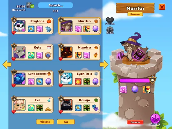 Zrzuty ekranu Castle Cats - Idle Hero RPG iPad 