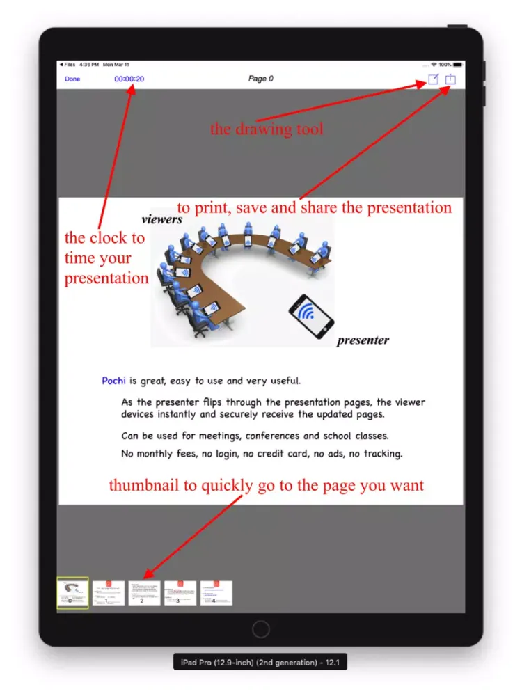 Pochi Presenter iPad 应用截图