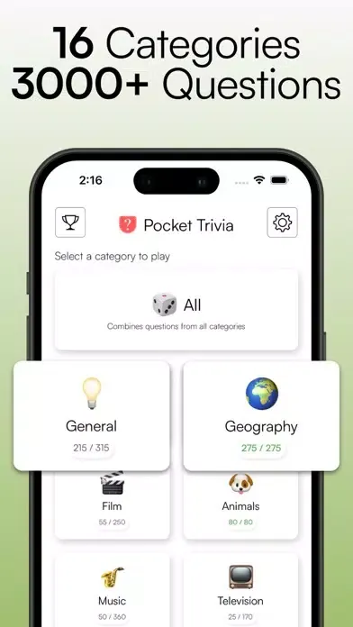Pocket Trivia: Knowledge Quiz स्क्रीनशॉट