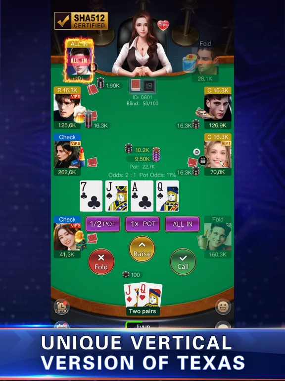 تصاویر Pocket Texas Hold'em iPad 