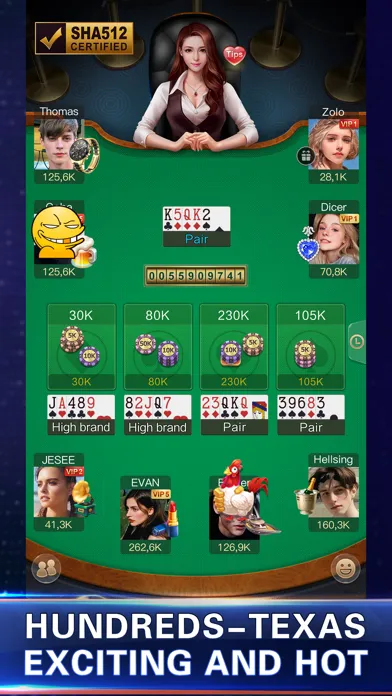 تصاویر Pocket Texas Hold'em