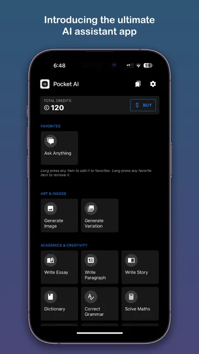Скриншоты Pocket AI: GPT Assistant