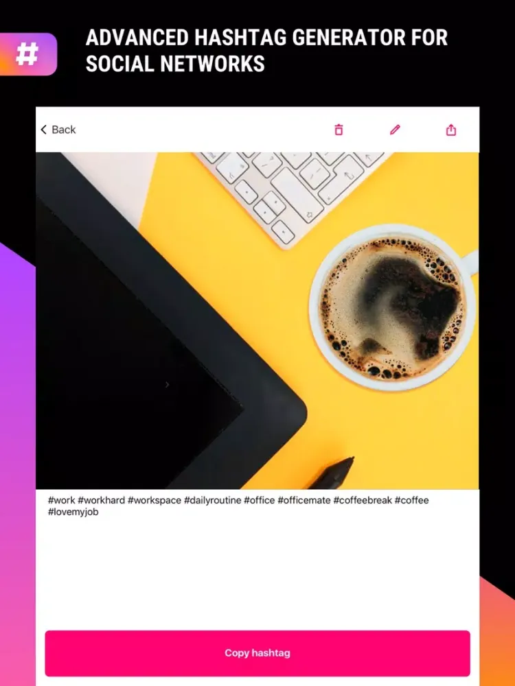 Hashtag Generator - Followers iPad  Screenshots