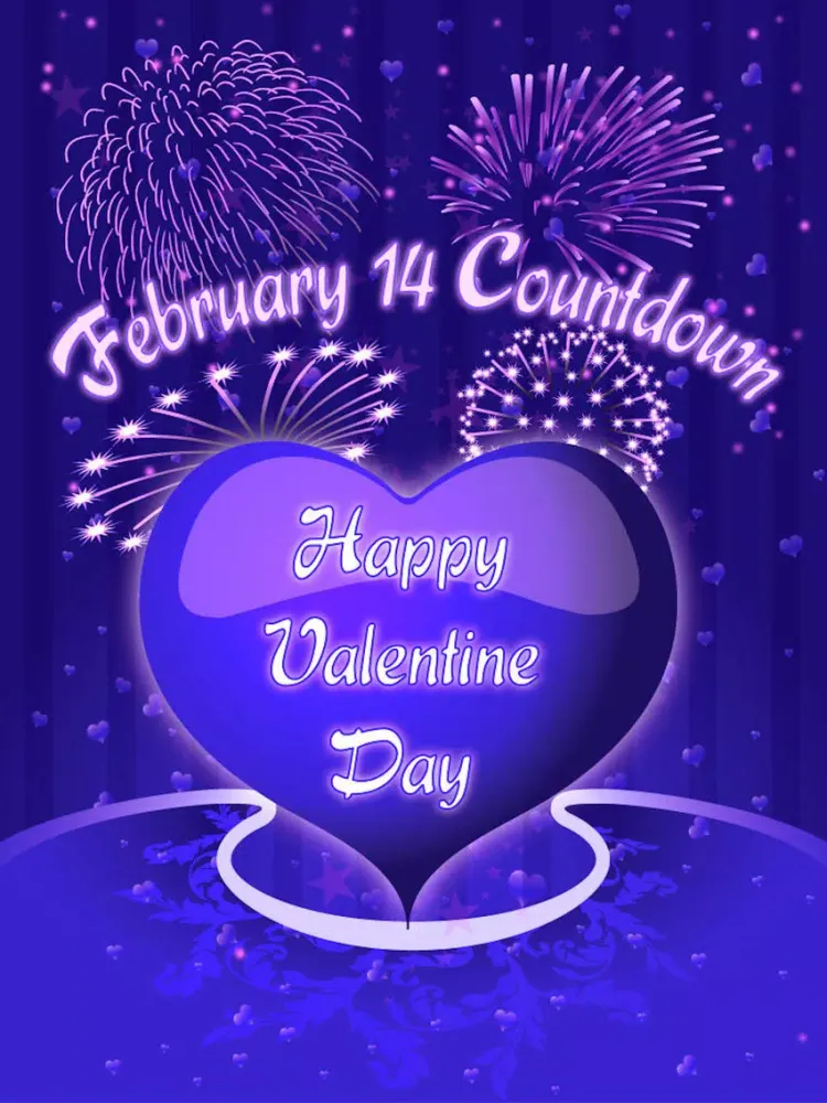 Valentine’s 2017 Countdown iPad  Ekran Görüntüleri