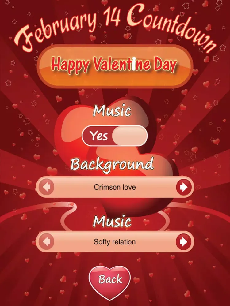 Valentine’s 2017 Countdown iPad  Ekran Görüntüleri