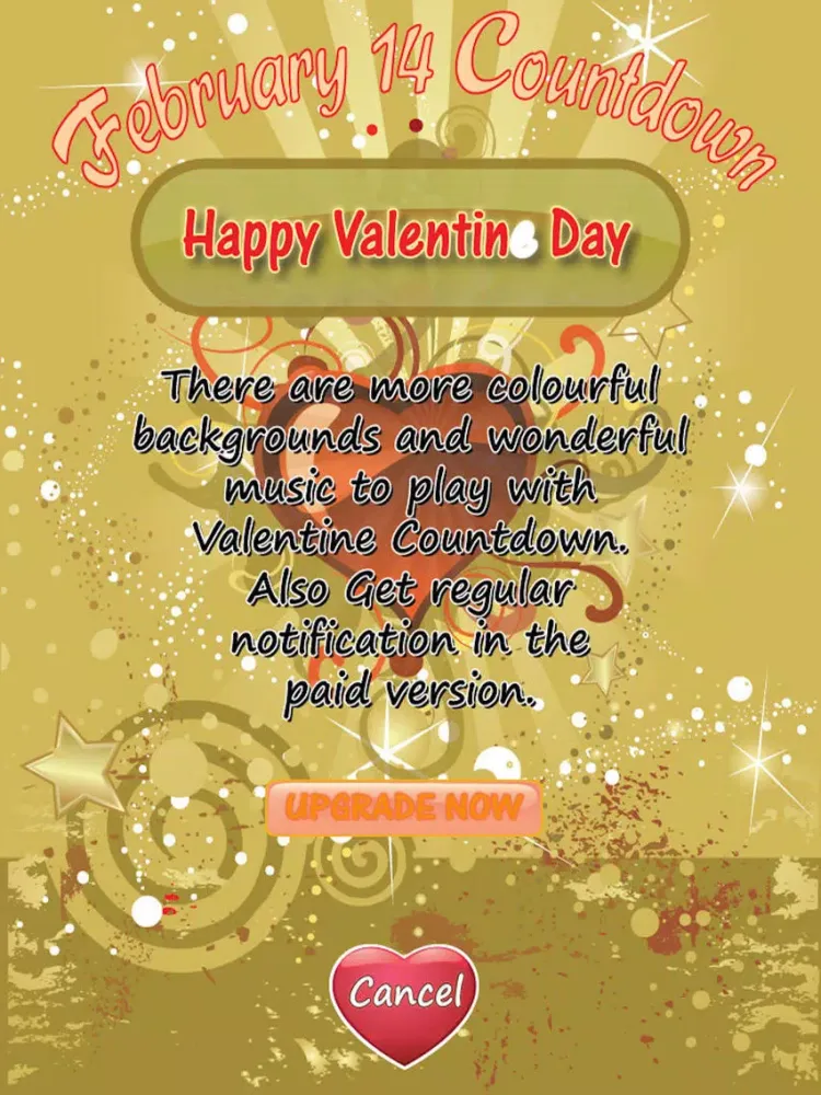 Valentine’s 2017 Countdown iPad  Ekran Görüntüleri