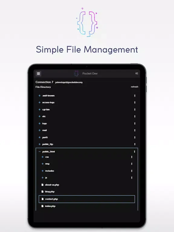 Pocket Dev iPad  Screenshots