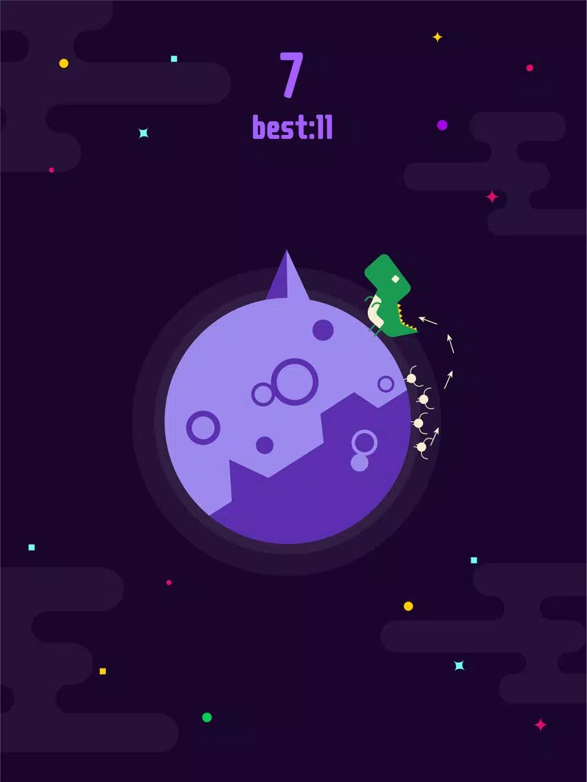 Tangkapan layar Lonely Dino iPad 