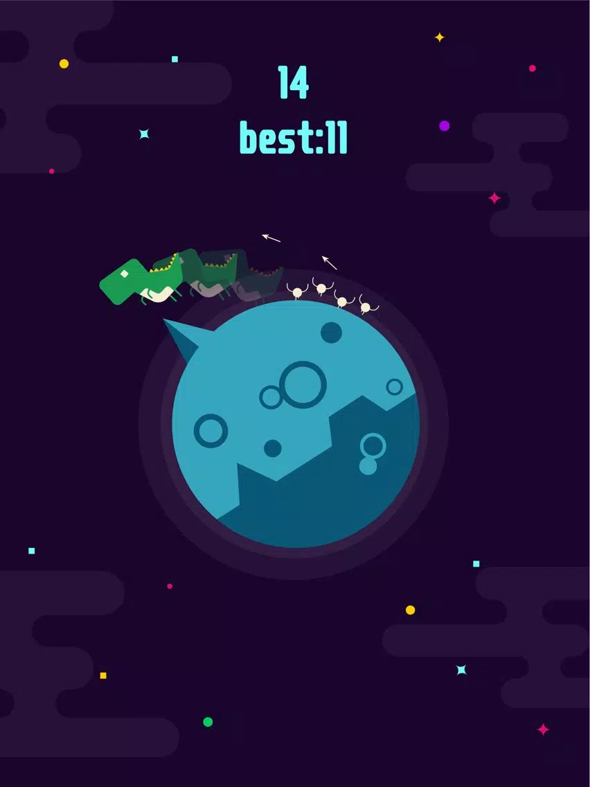 Tangkapan layar Lonely Dino iPad 