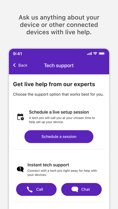 Xfinity Mobile Care Screenshots