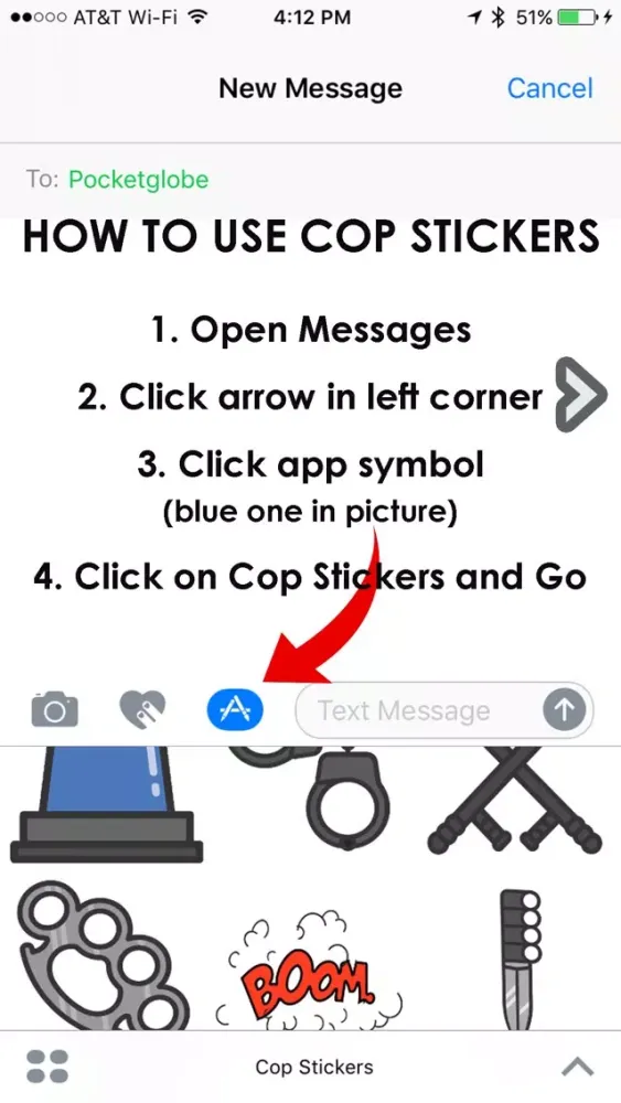 Cop Stickers (Copmoji) Screenshots