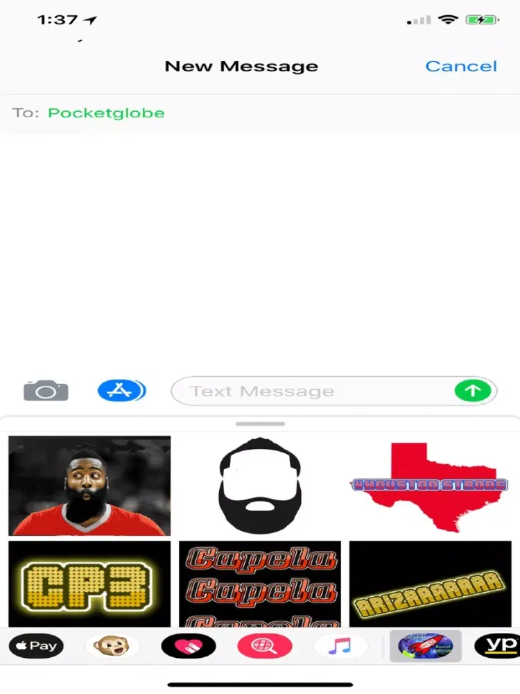 Houston Basketball Sticker App iPad  スクリーンショット