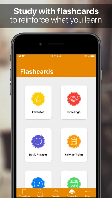 SpeakEasy German Phrasebook Screenshots