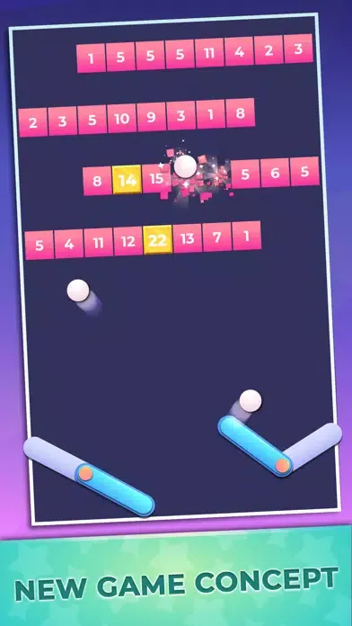 Flipper Smash - Balls & Bricks سکرین شاٹس