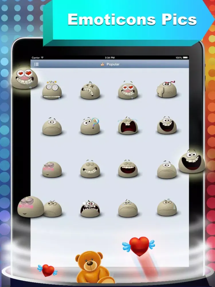 Emoji Emoticon FREE & Emoji Keyboard for Facebook,WhatsApp,Twitter iPad  স্ক্রিনশট
