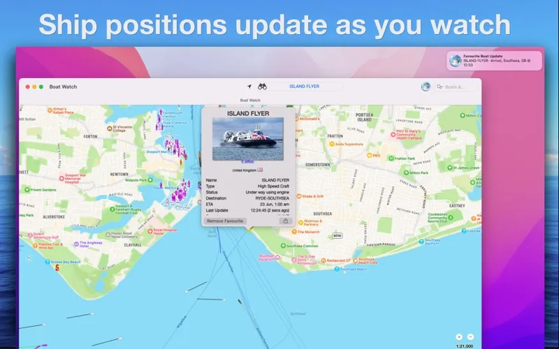 Capturas de tela do Boat Watch