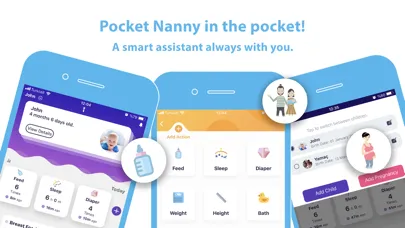 Pocket Nanny: Baby Tracking Screenshots