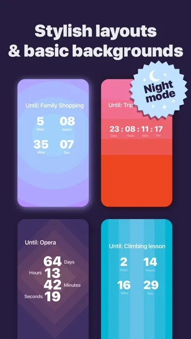 Tangkapan skrin Countdown: Event Widgets