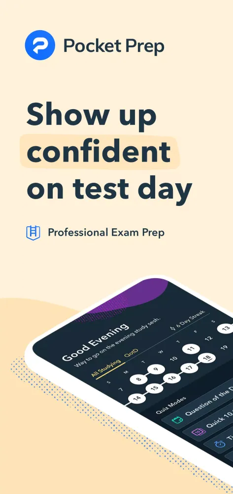 Ảnh chụp màn hình của Pocket Prep Professional