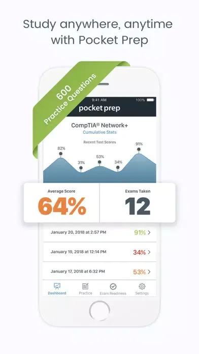 Screenshot di CompTIA Network+ Pocket Prep