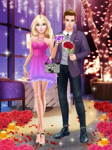 Little Miss Beauty Salon: Fashion Doll First Date - Girls Makeover Games iPad 应用截图
