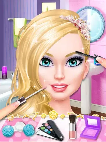 Little Miss Beauty Salon: Fashion Doll First Date - Girls Makeover Games iPad 应用截图