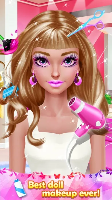 Ảnh chụp màn hình của Make Up Games: Doll Makeover