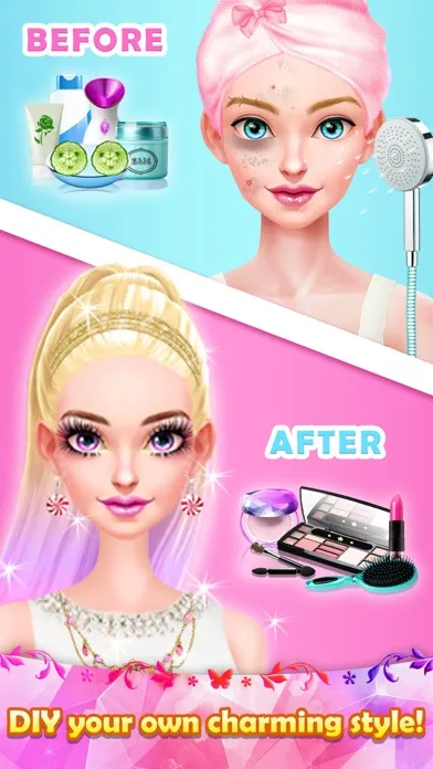 Ảnh chụp màn hình của Make Up Games: Doll Makeover