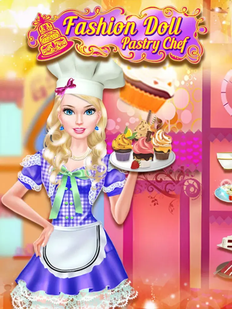 Tangkapan layar Fashion Doll: Be A Pretty Pastry Chef! iPad 