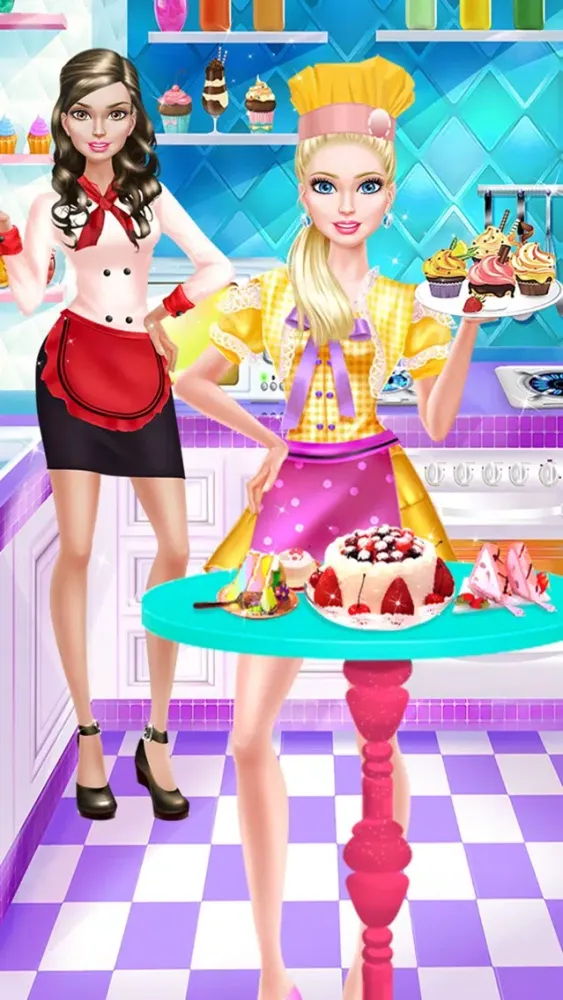 Tangkapan layar Fashion Doll: Be A Pretty Pastry Chef!