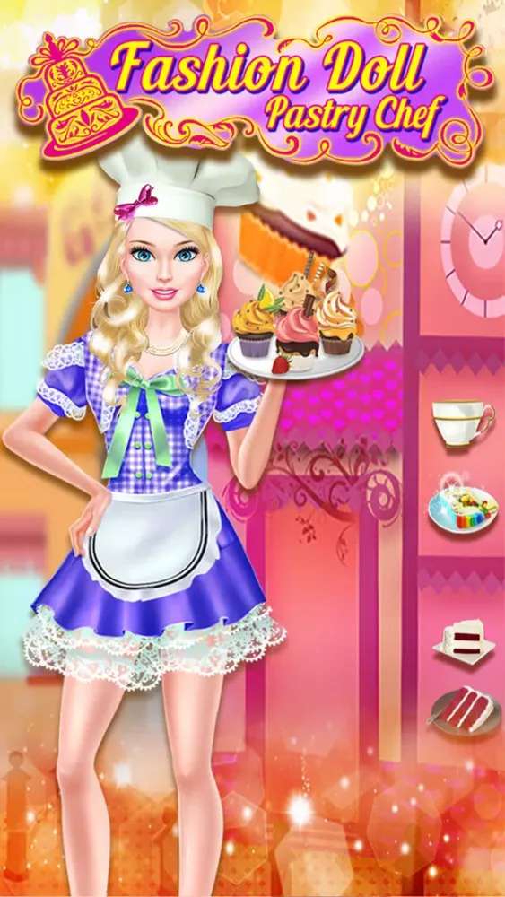 Tangkapan layar Fashion Doll: Be A Pretty Pastry Chef!