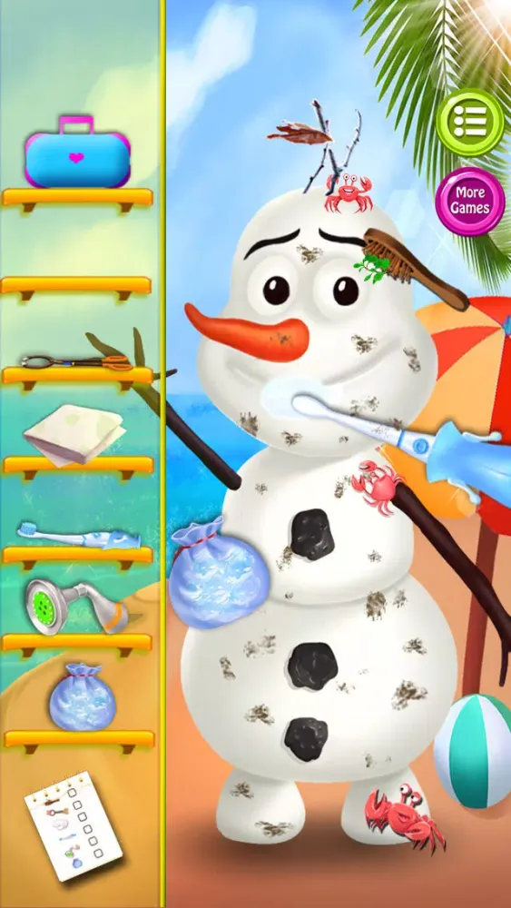 Captures d'écran de Summer Snowman Salon - kids games