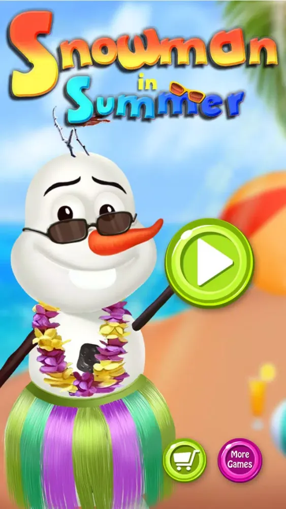 Captures d'écran de Summer Snowman Salon - kids games
