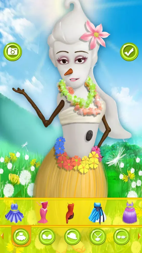 Captures d'écran de Summer Snowman Salon - kids games