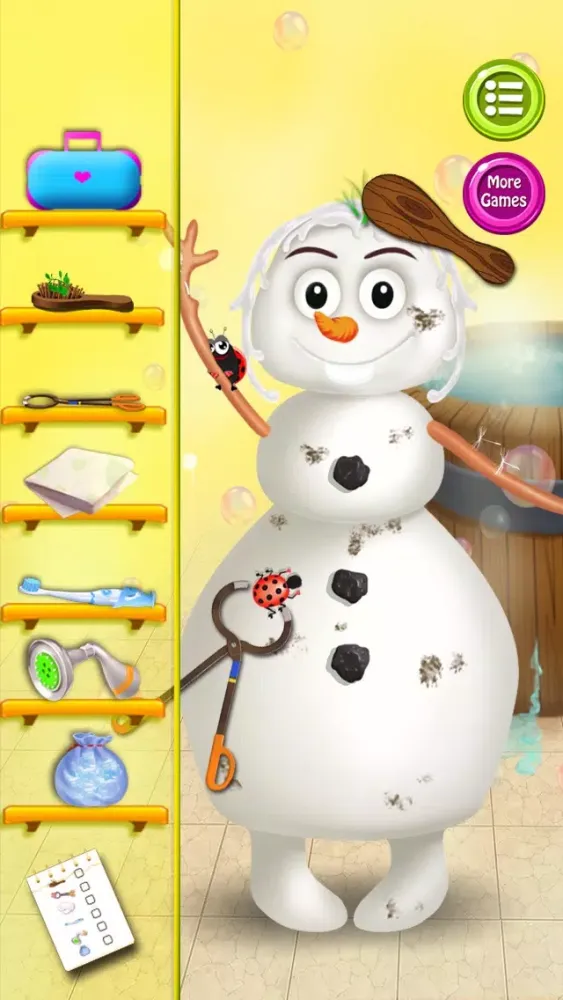 Captures d'écran de Summer Snowman Salon - kids games