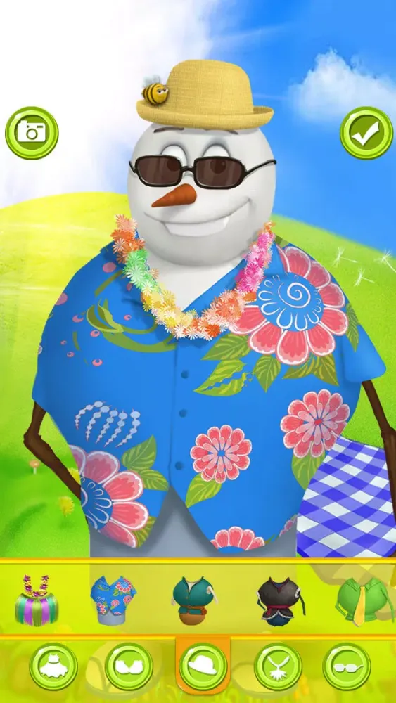 Captures d'écran de Summer Snowman Salon - kids games