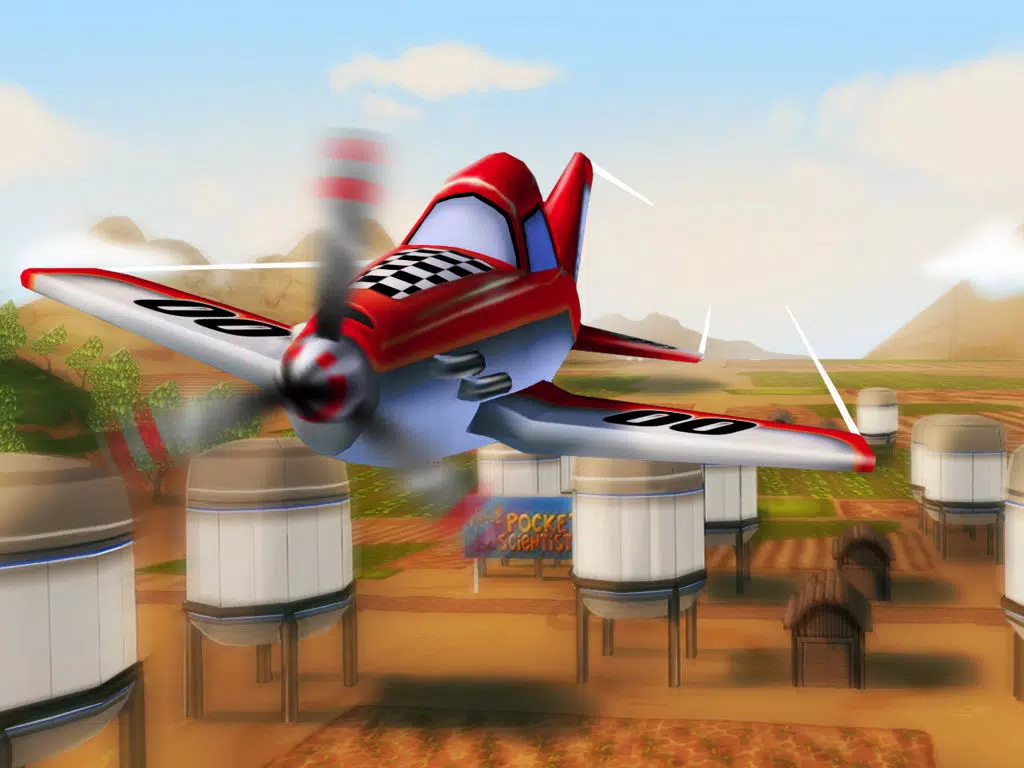 ภาพหน้าจอของ Plane Heroes - Best Free Flight Game with Easy Control and Cartoonish 3D Graphics iPad 