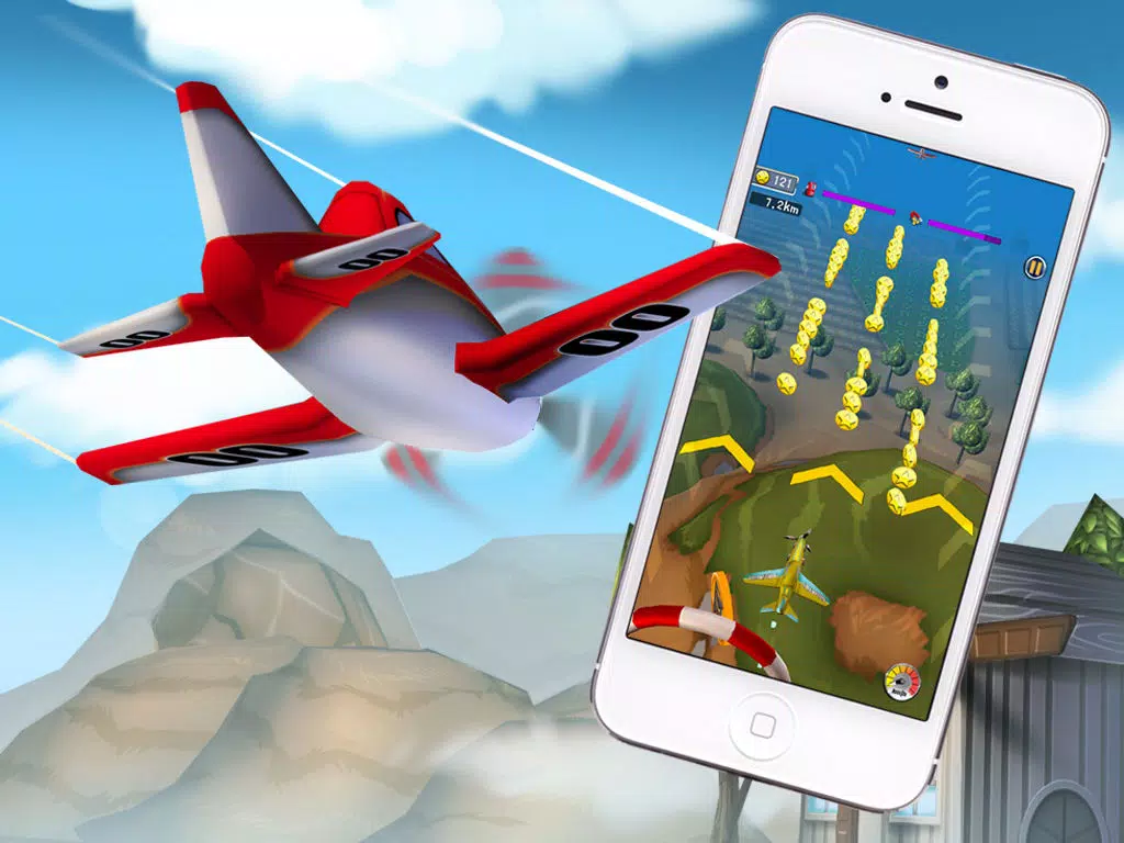 ภาพหน้าจอของ Plane Heroes - Best Free Flight Game with Easy Control and Cartoonish 3D Graphics iPad 