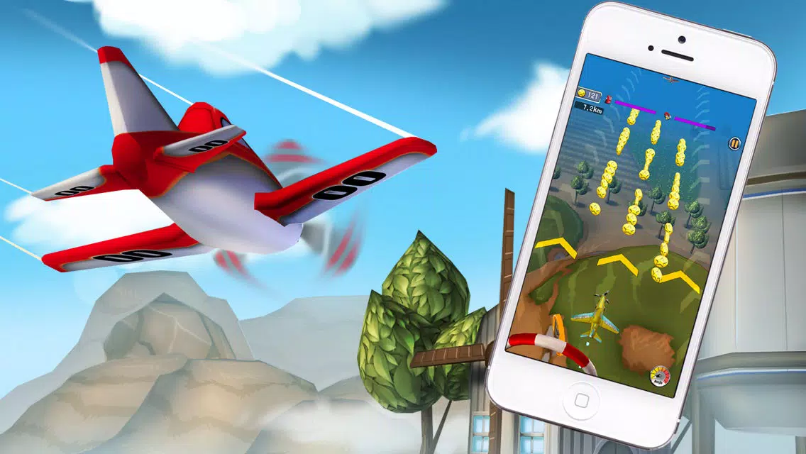 ภาพหน้าจอของ Plane Heroes - Best Free Flight Game with Easy Control and Cartoonish 3D Graphics