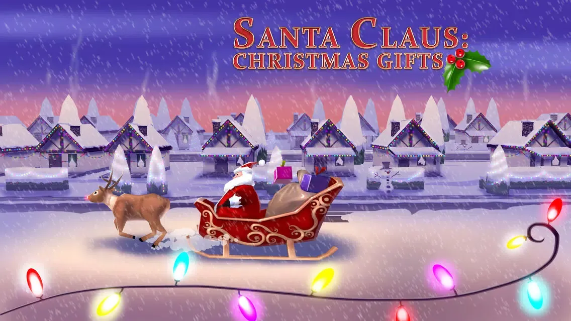 A Santa Claus: Christmas Gifts Free - 3D Sleigh Driving Game with Cartoon Graphics for Everyone Screenshots