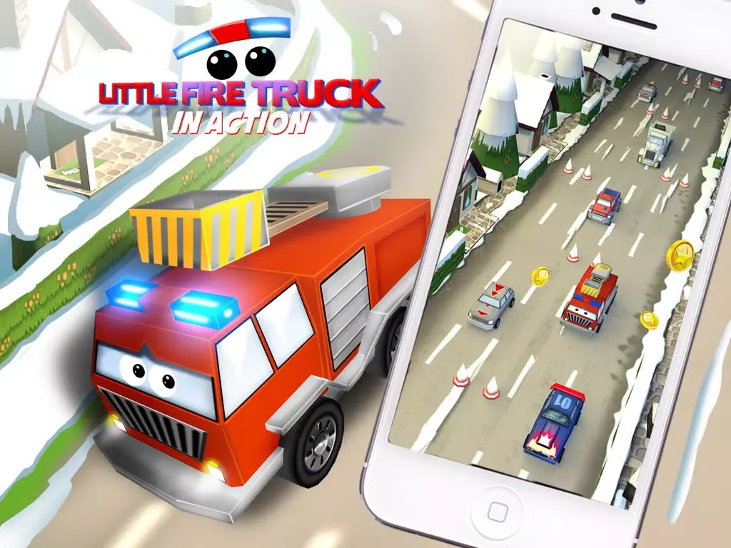Little Fire Truck in Action - Driving Game With Cartoon Graphics for Kids iPad  स्क्रीनशॉट