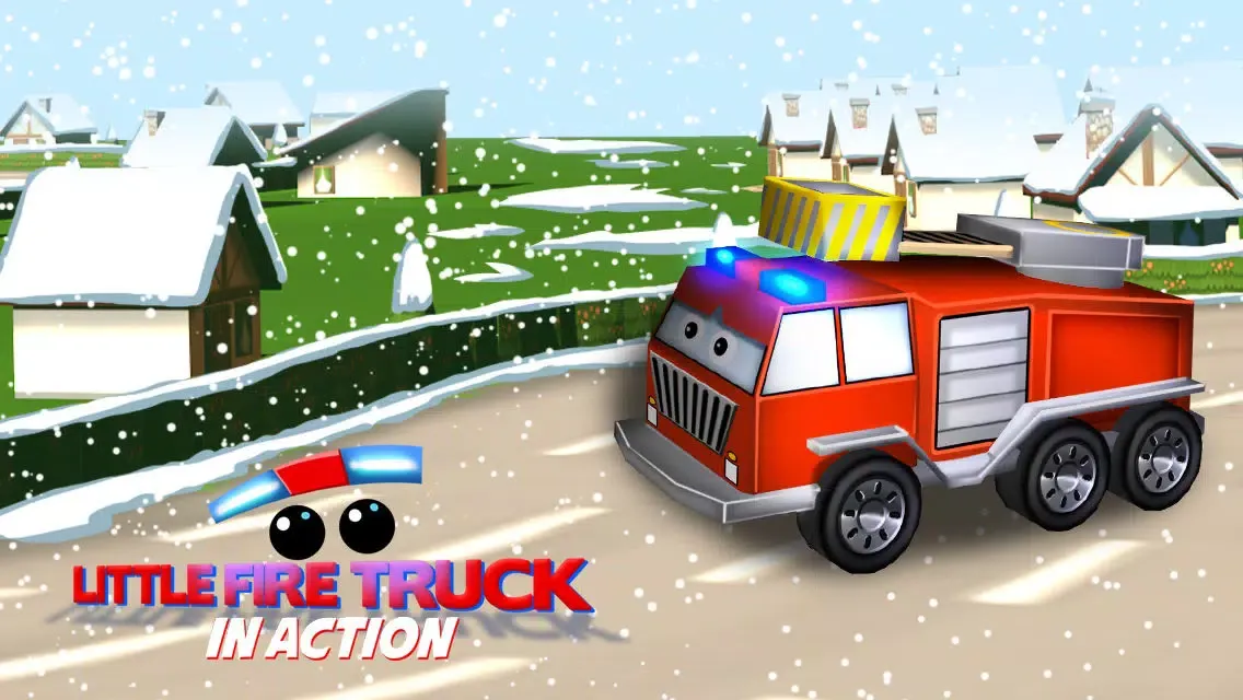 Little Fire Truck in Action - Driving Game With Cartoon Graphics for Kids स्क्रीनशॉट